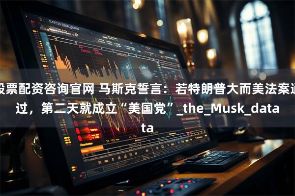 股票配资咨询官网 马斯克誓言：若特朗普大而美法案通过，第二天就成立“美国党”_the_Musk_data